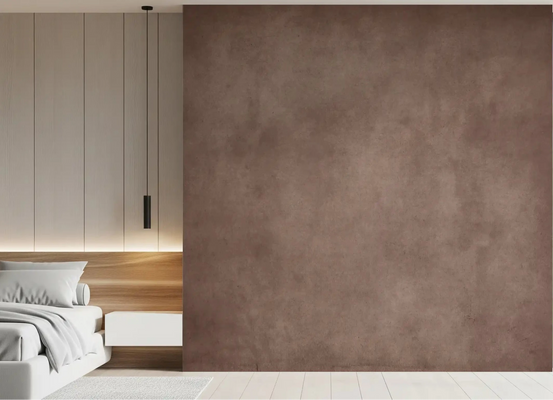 Bedroom wall featuring Dirty Paper Mulberry wall mural with soft matte finish, GD9234