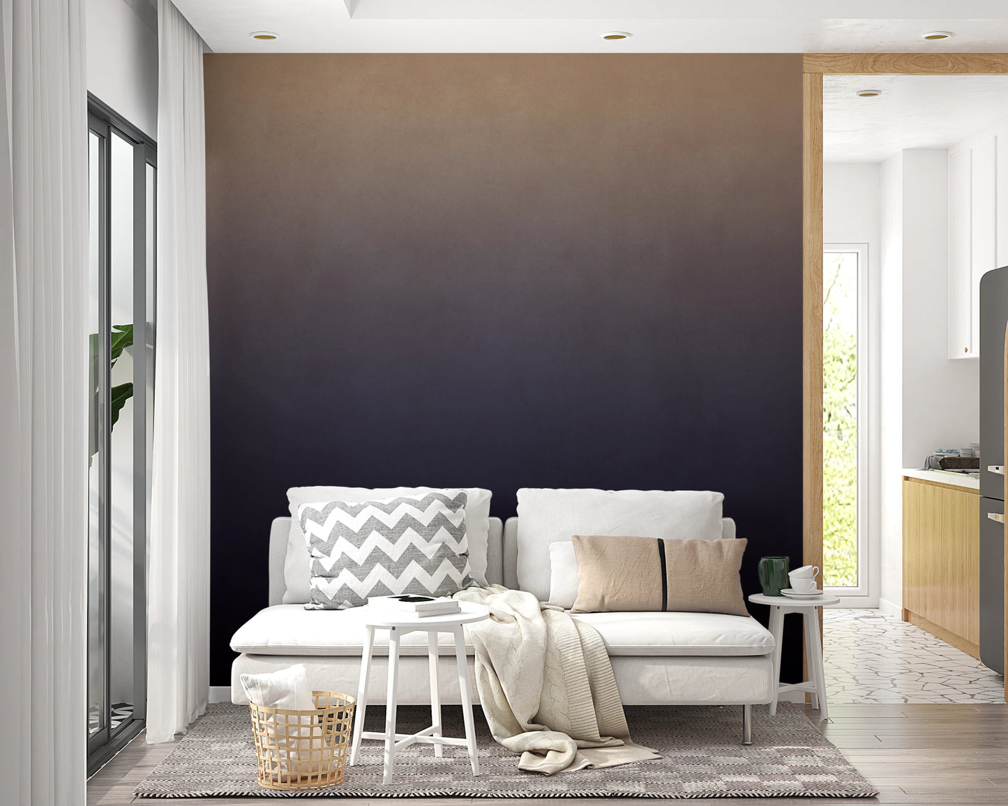Dirty Paper - Ombre Dusk Wall Mural