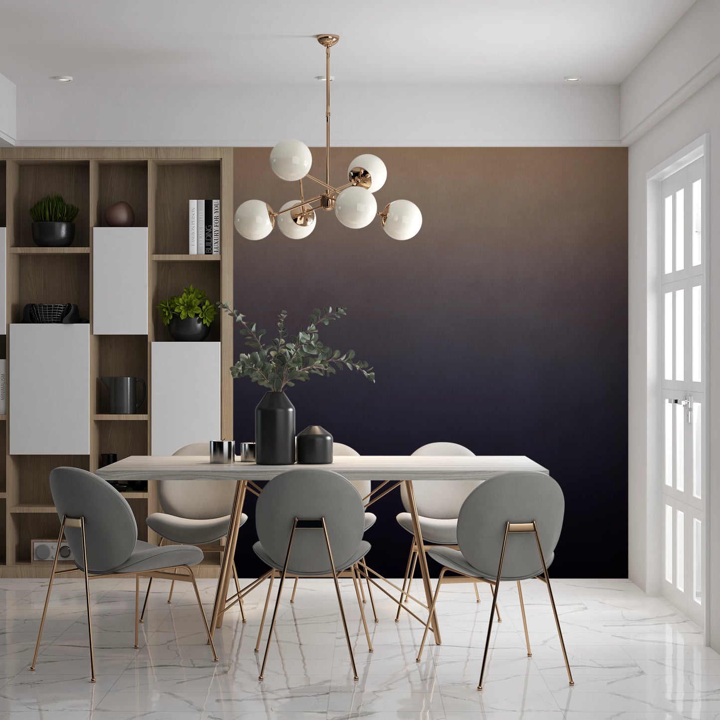 Dirty Paper - Ombre Dusk Wall Mural