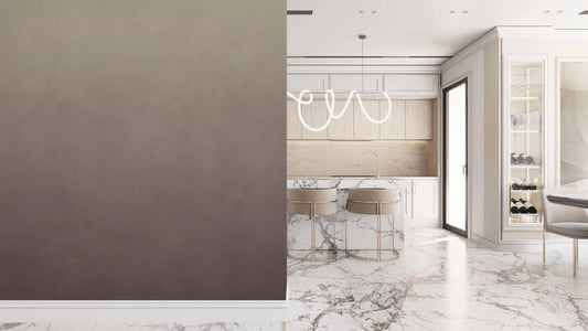Dirty Paper - Ombre Lilac wall mural with dusty lilac tonal depth