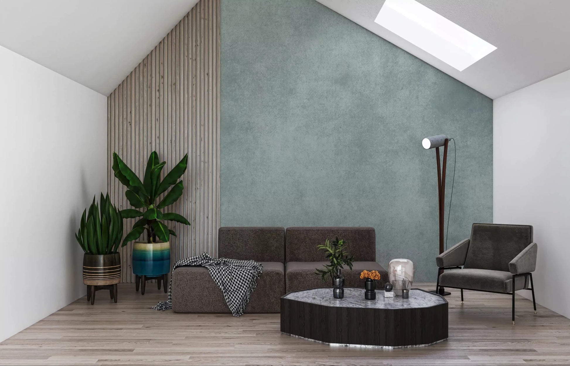 Minimal textured wall mural with Dirty Paper Pool soft distressed effect, GD9235
