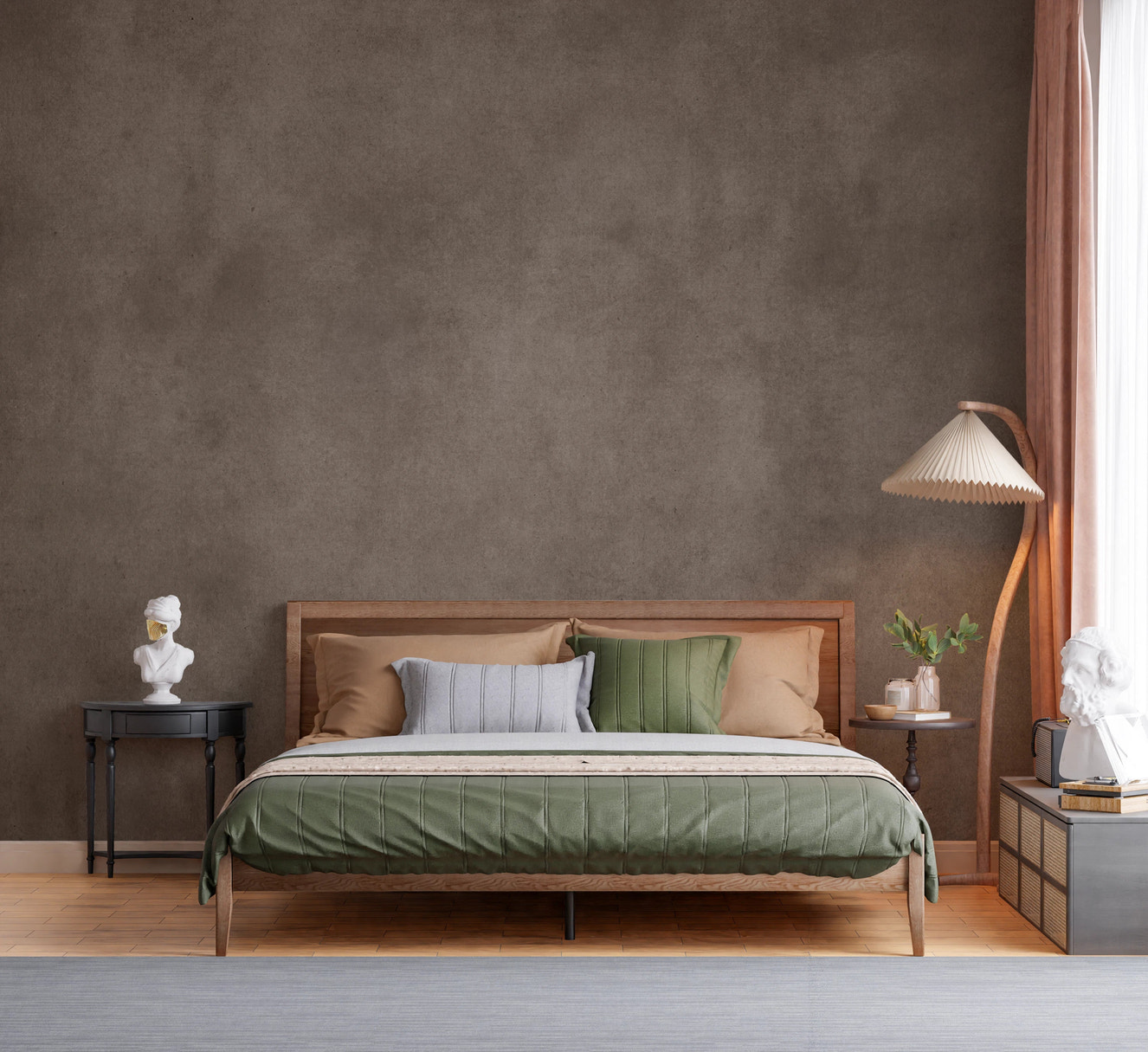 Dirty Paper - Taupe Wall Mural