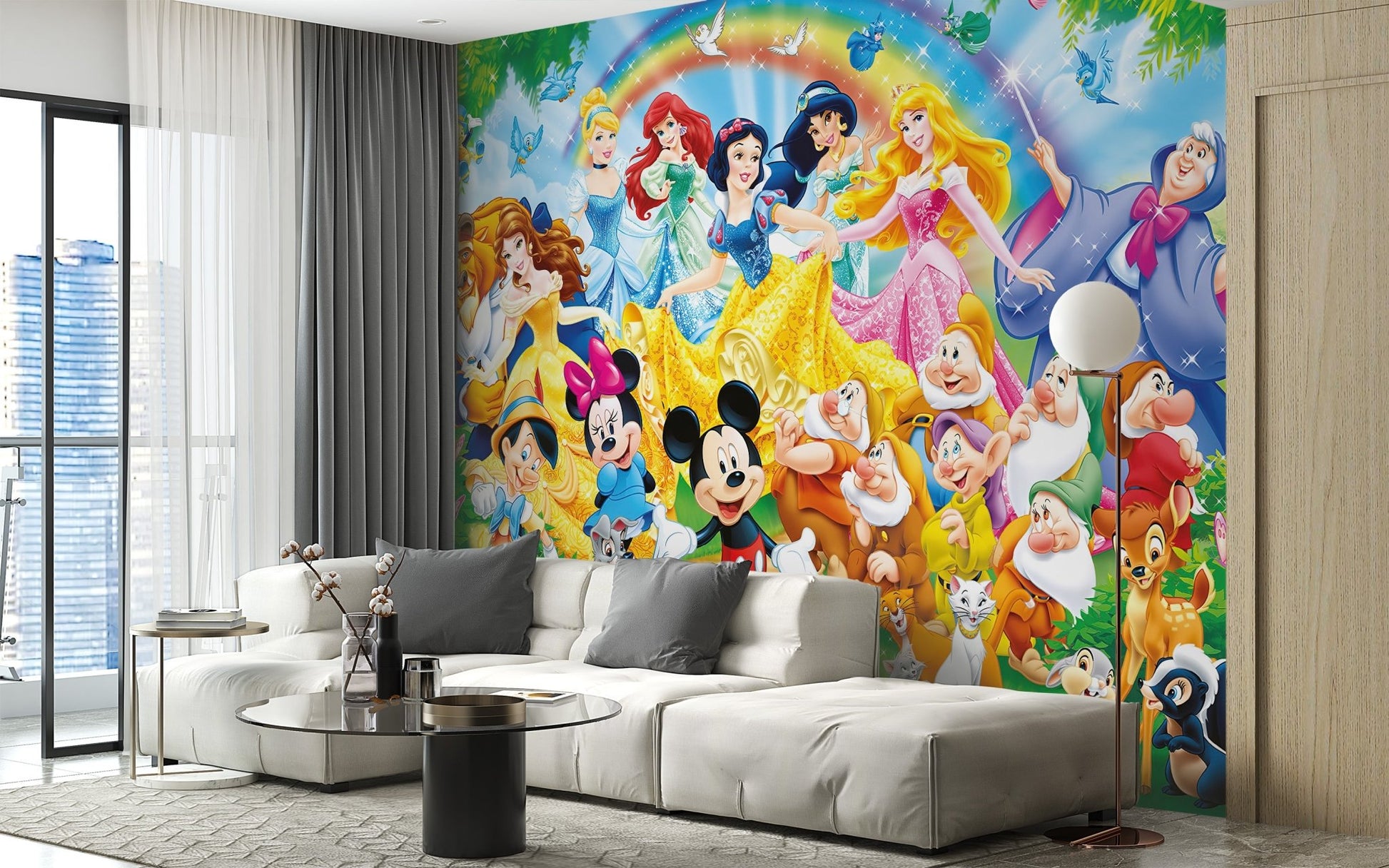 Artistic Disney dynasty-themed mural for homes




