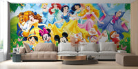 Bold Disney animated wall mural for kids' spaces

