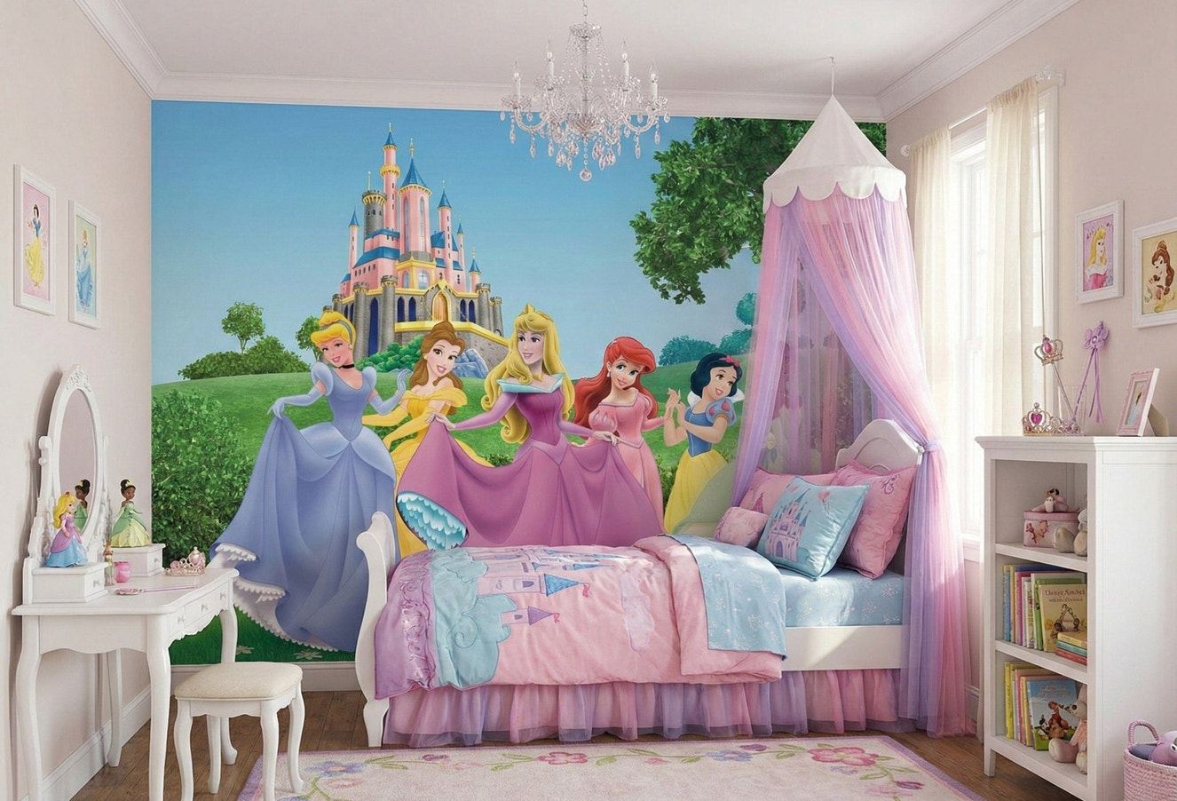 Pastel pink Barbie-inspired wallpaper