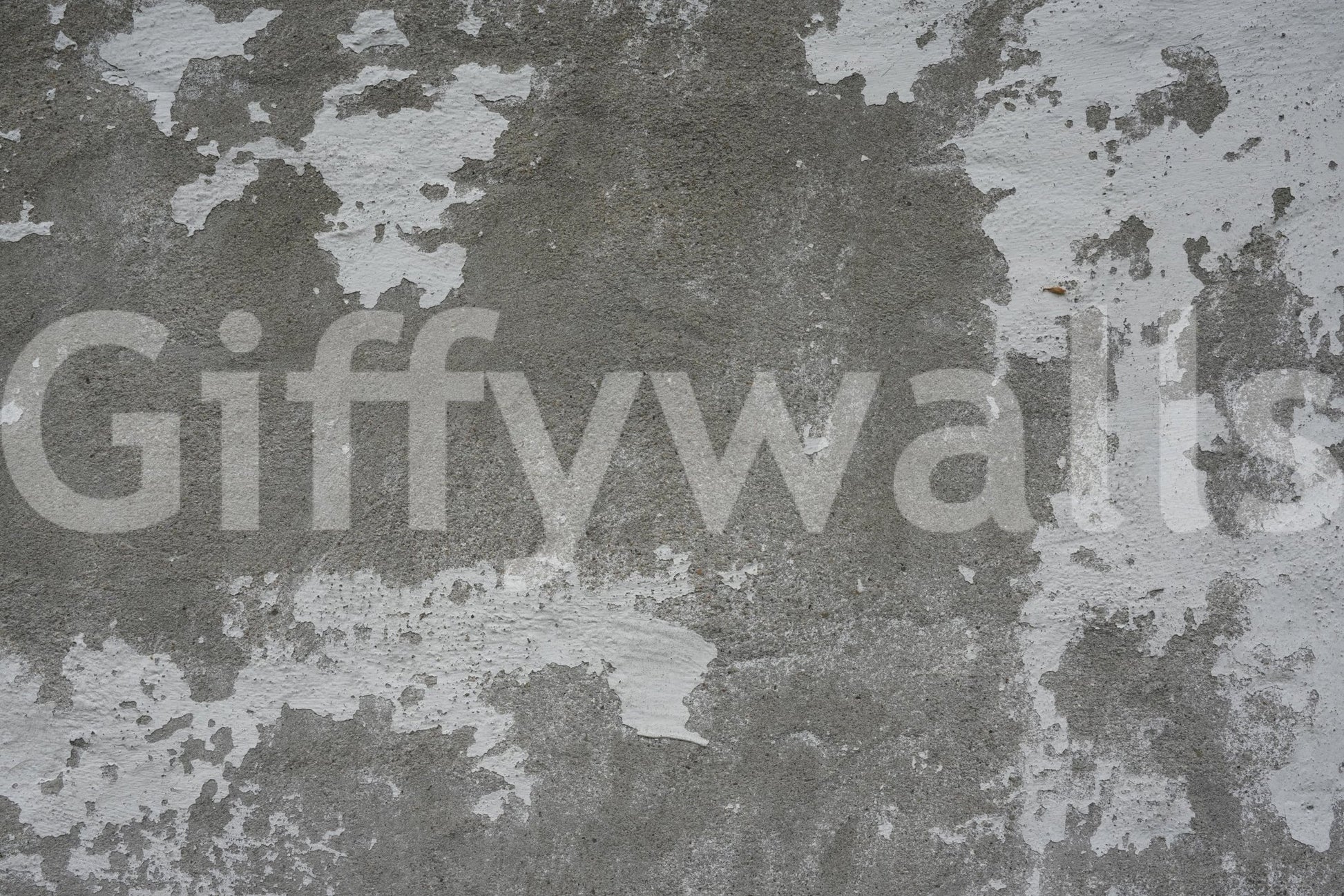 Edgy bathroom design with concrete wall mural.