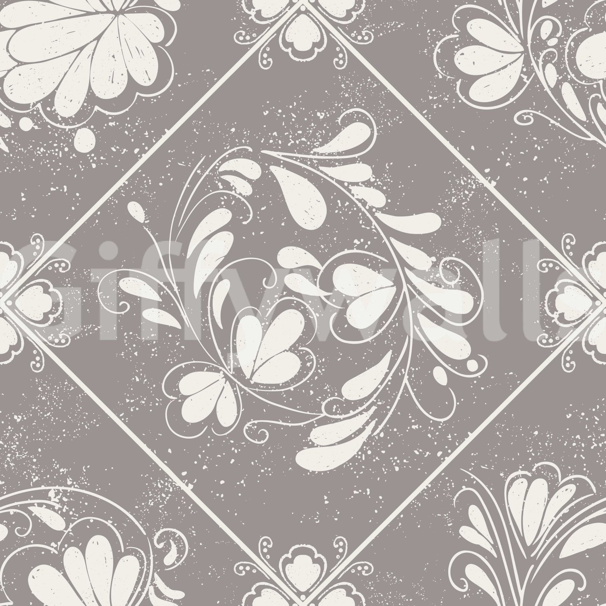 Classic flower tile pattern for a stylish boutique lounge wall
