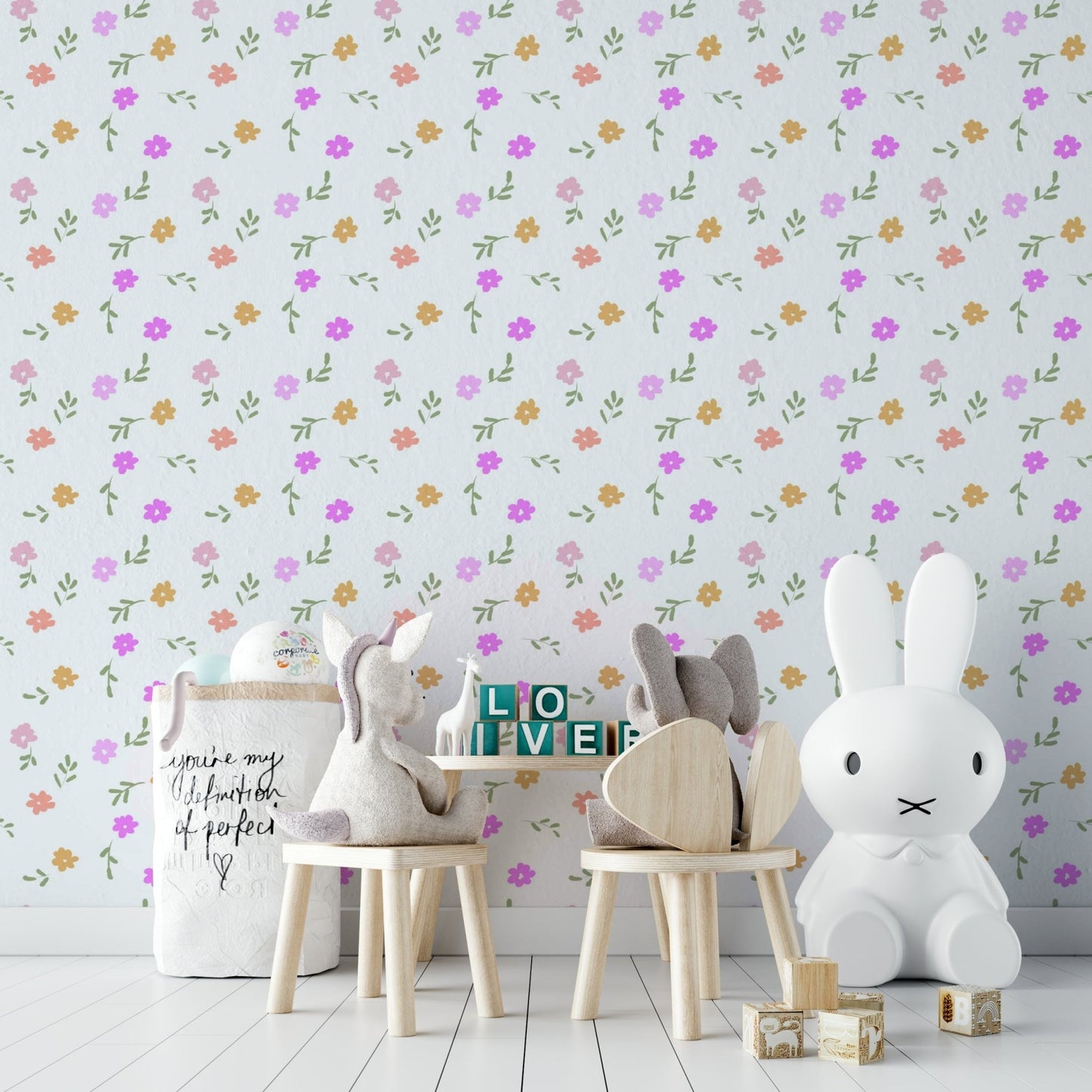 Ditsy Blooms Wallpaper⁠