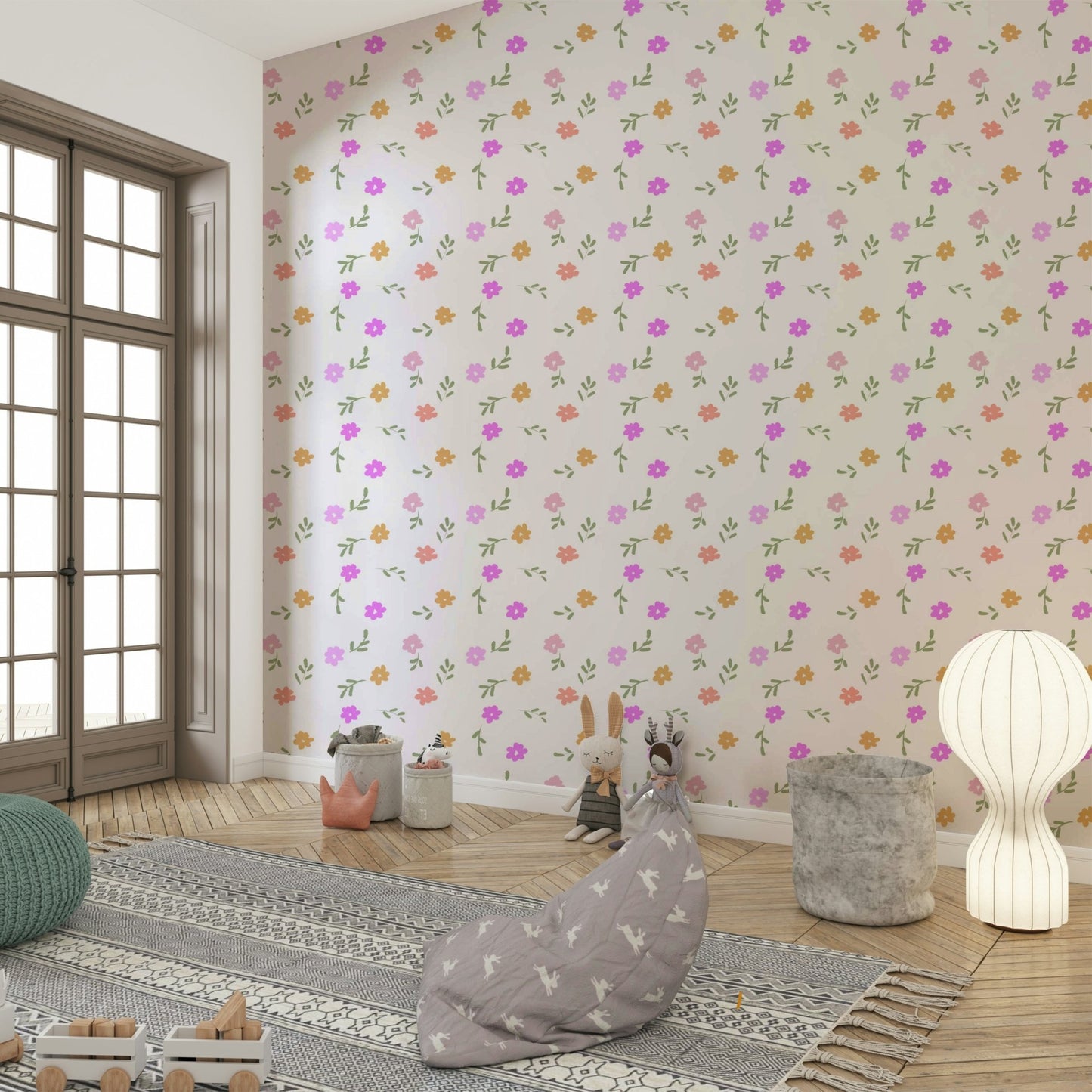 Ditsy Blooms Wallpaper⁠