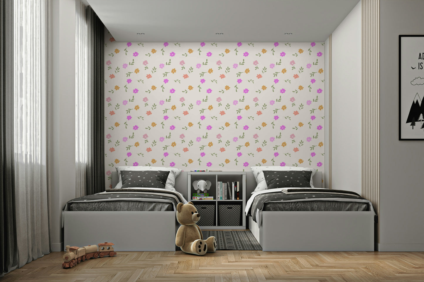 Ditsy Blooms Wallpaper⁠