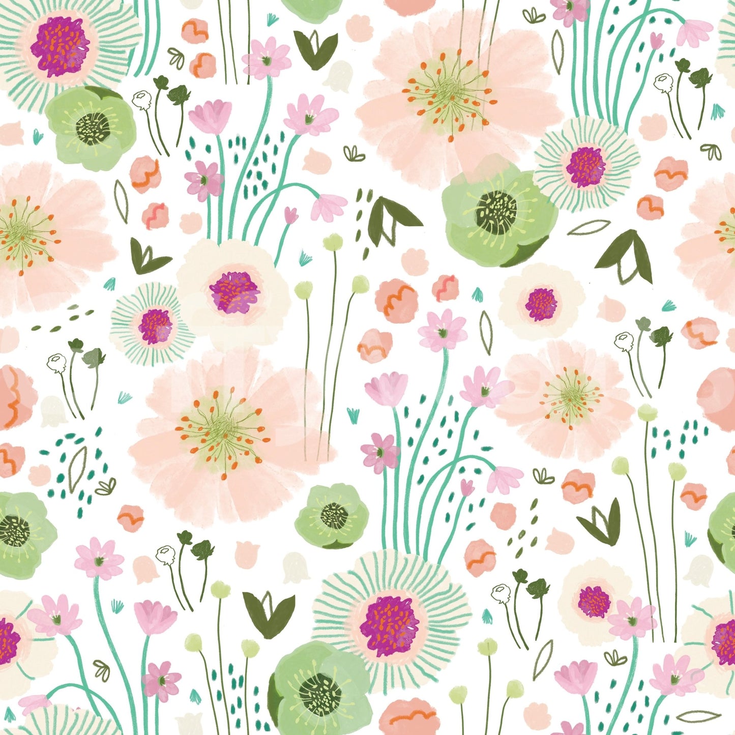 Fresh and airy wall wallpaper

