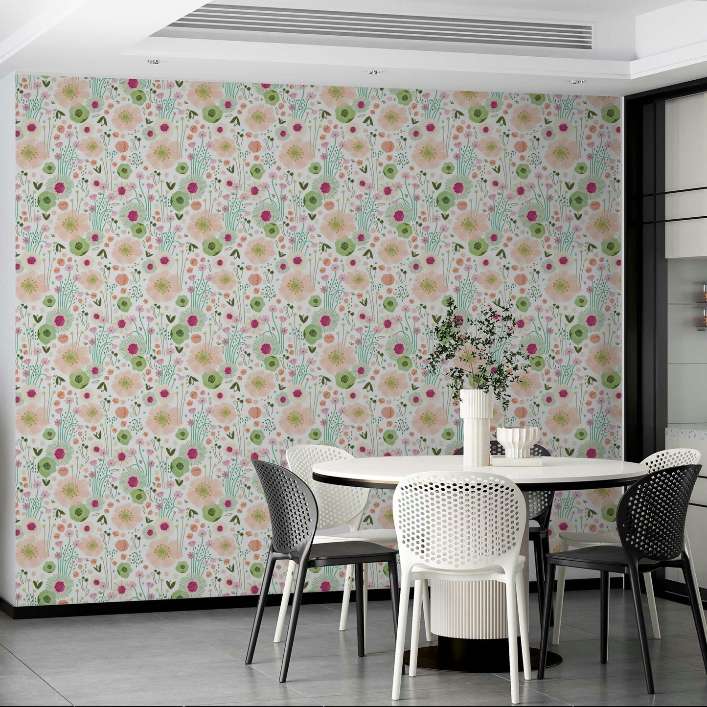 Wallpaper for walls with ditsy design

