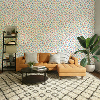 Hand-painted mini flower wallpaper

