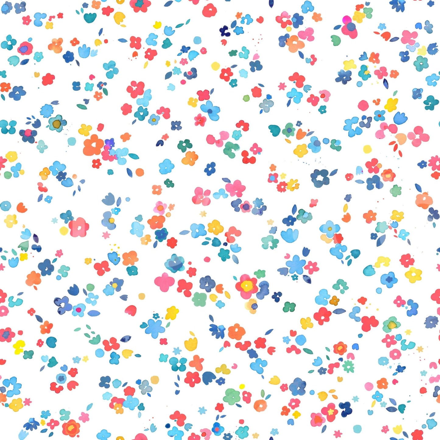 Small flowers wall mural

