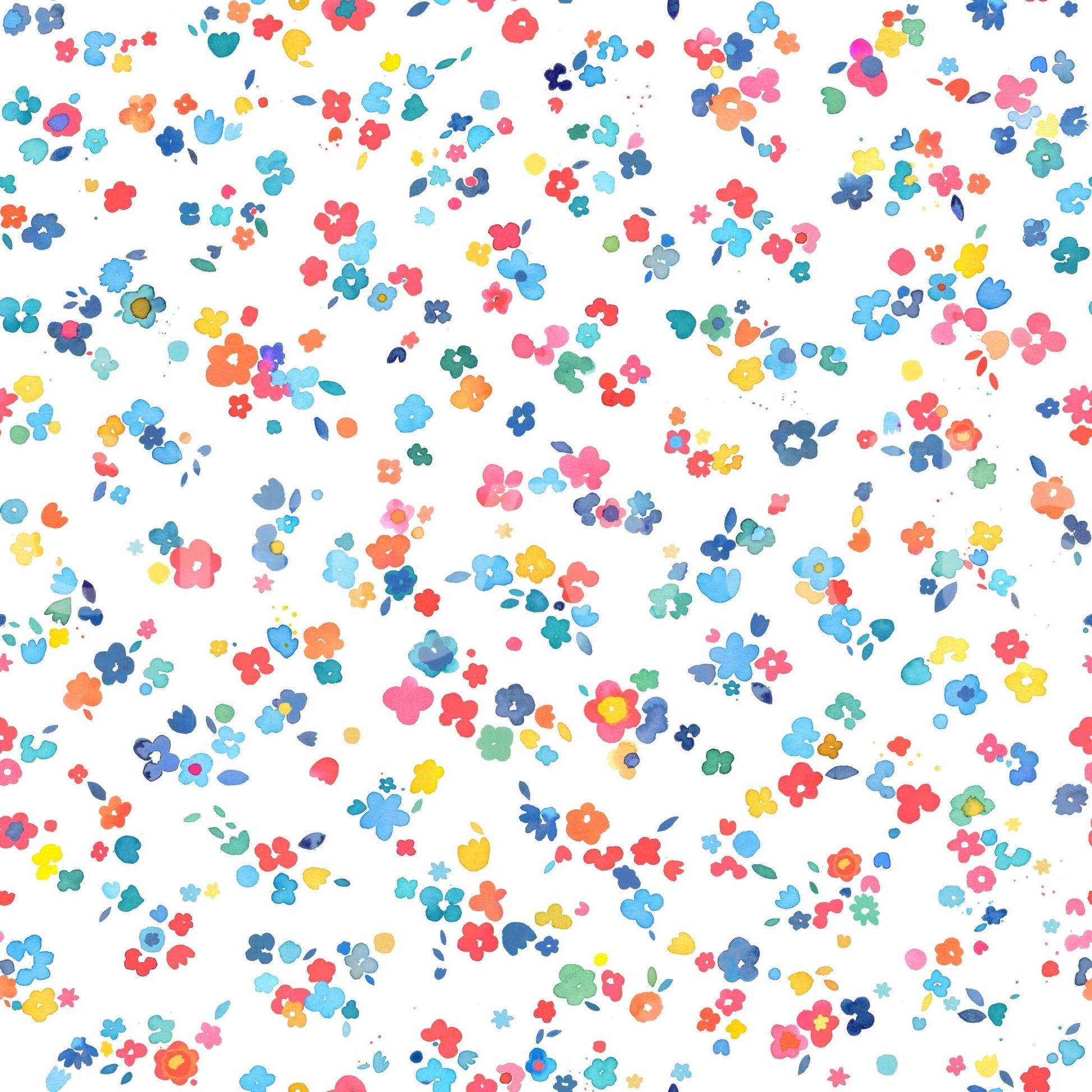 Small flowers wall mural

