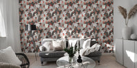 Neutral tone unity-themed artistic wallpaper, B348