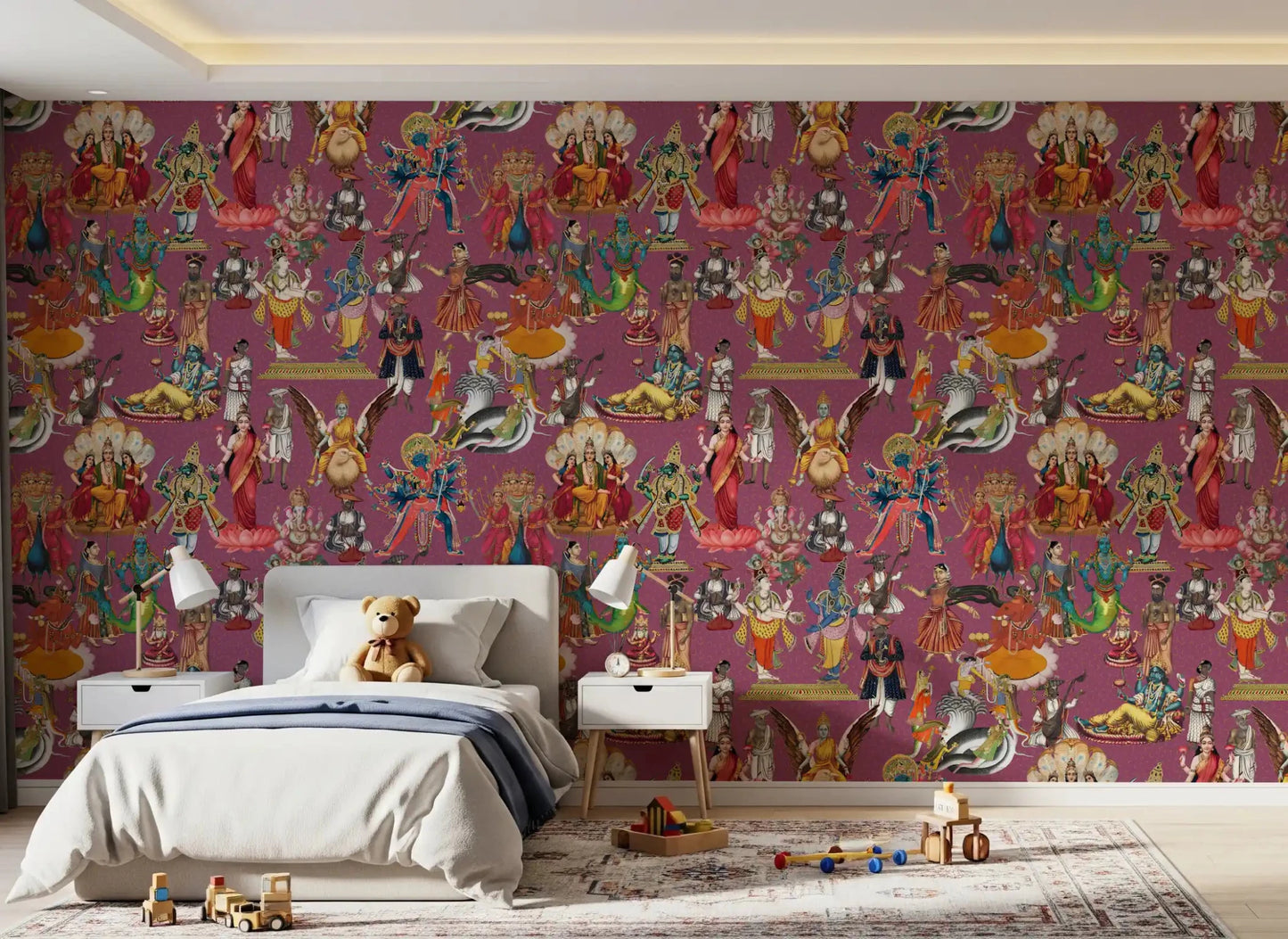 Divine Indian Pantheon Wall Mural