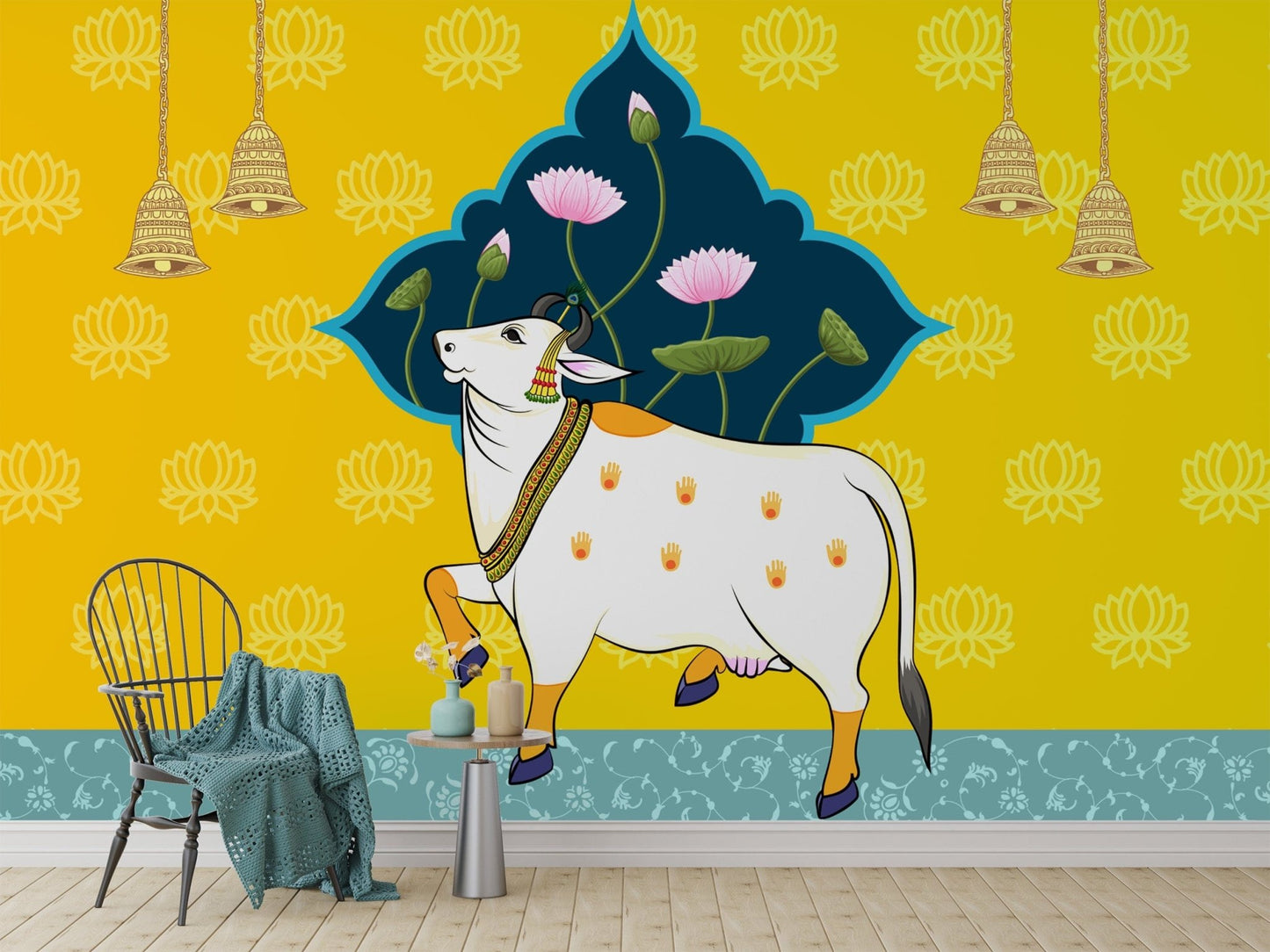 Spiritual Cow Pichwai Wall Décor