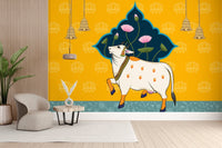 Traditional Lotus Pichwai Mural