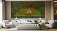 Modern apartment interior with Divine Swing Serenity Wall Mural