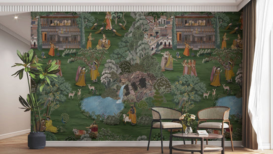 Holy Vrindavan wall art for walls D319-1

