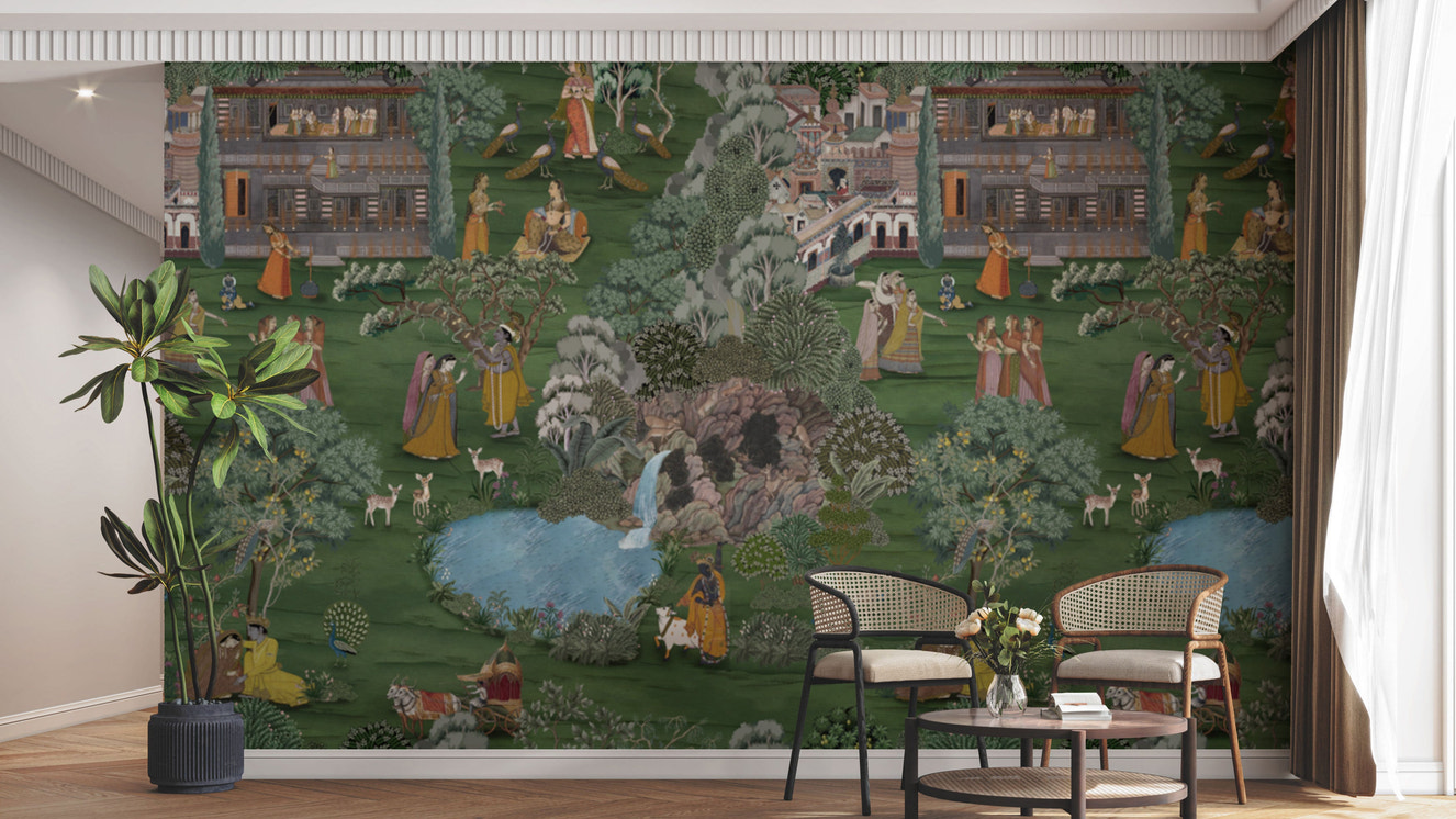 Holy Vrindavan wall art for walls

