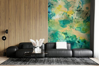 A serene underwater view wall mural for nautical decor.