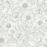 Calm, airy, and a little nostalgic — the sage botanical wallpaper reads vintageGD9562