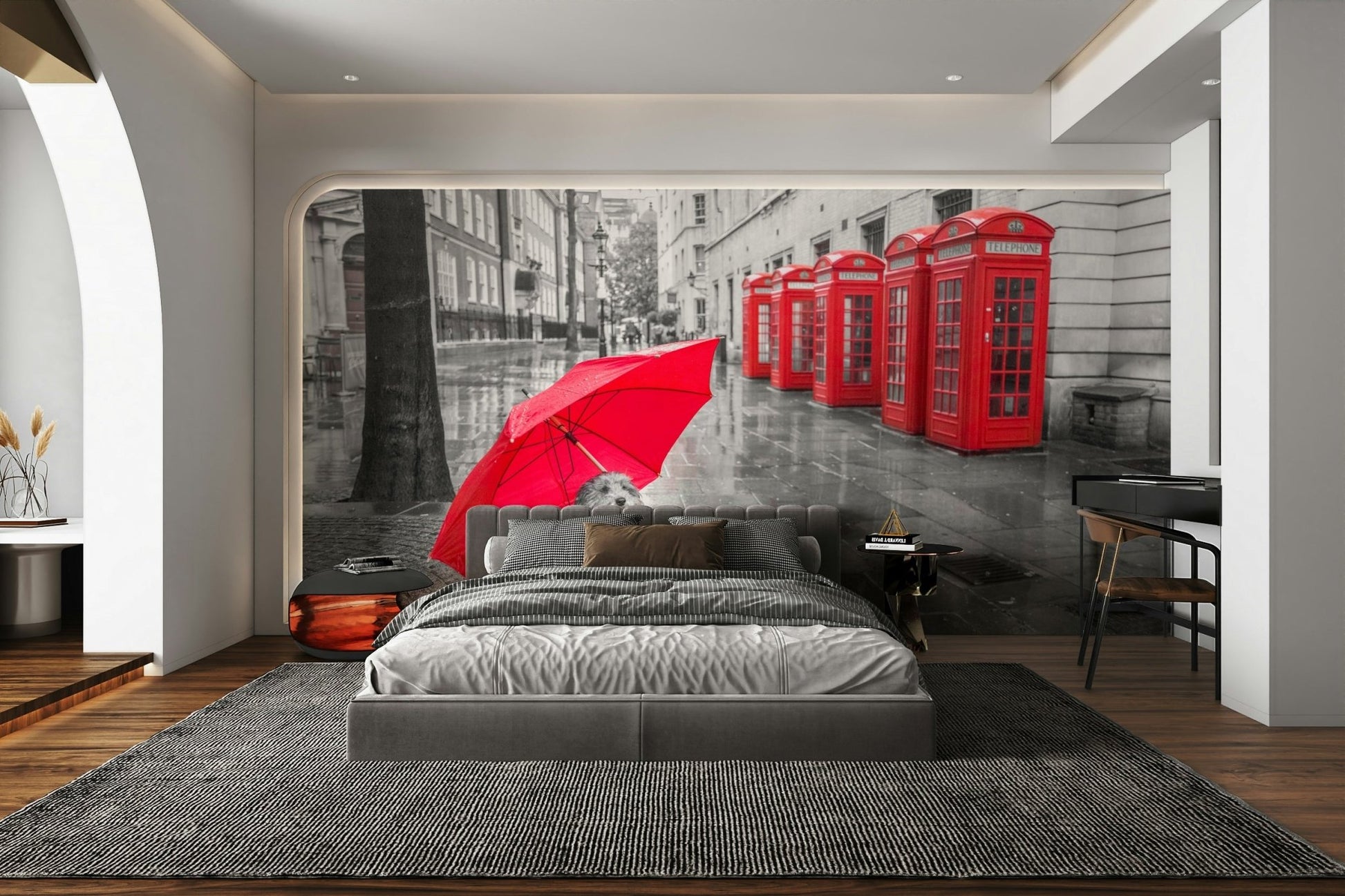 Tree trunk and sidewalk texture.

