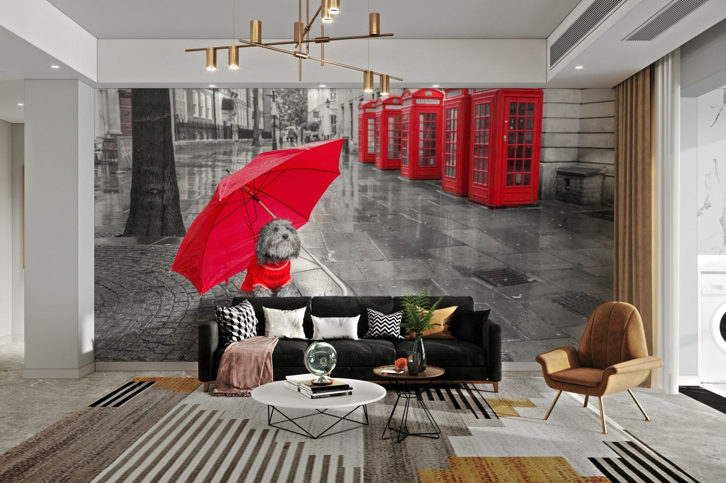 Ideal for a living room, child's room, or pet-themed space.

