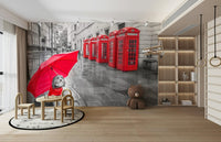 Wall decor evoking British charm.

