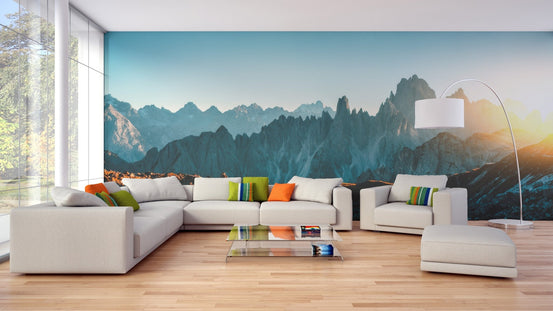 Dolomites Alps Rocky Mountain Range Wallpaper Murals B158