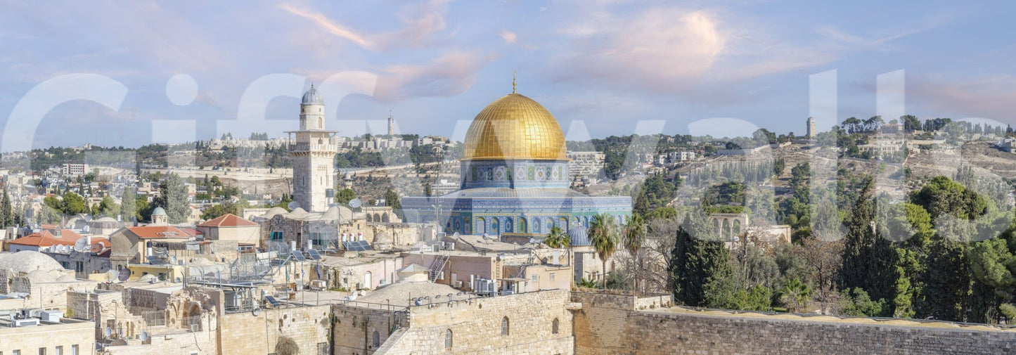 Dome of the Rock mural for thoughtful interiors

