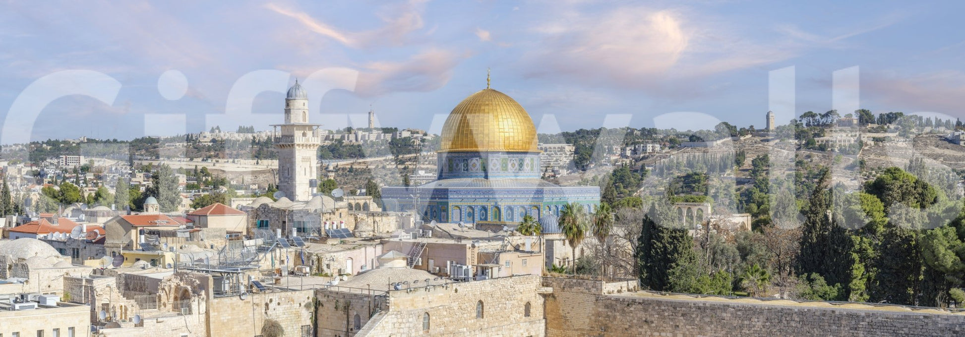 Dome of the Rock mural for thoughtful interiors

