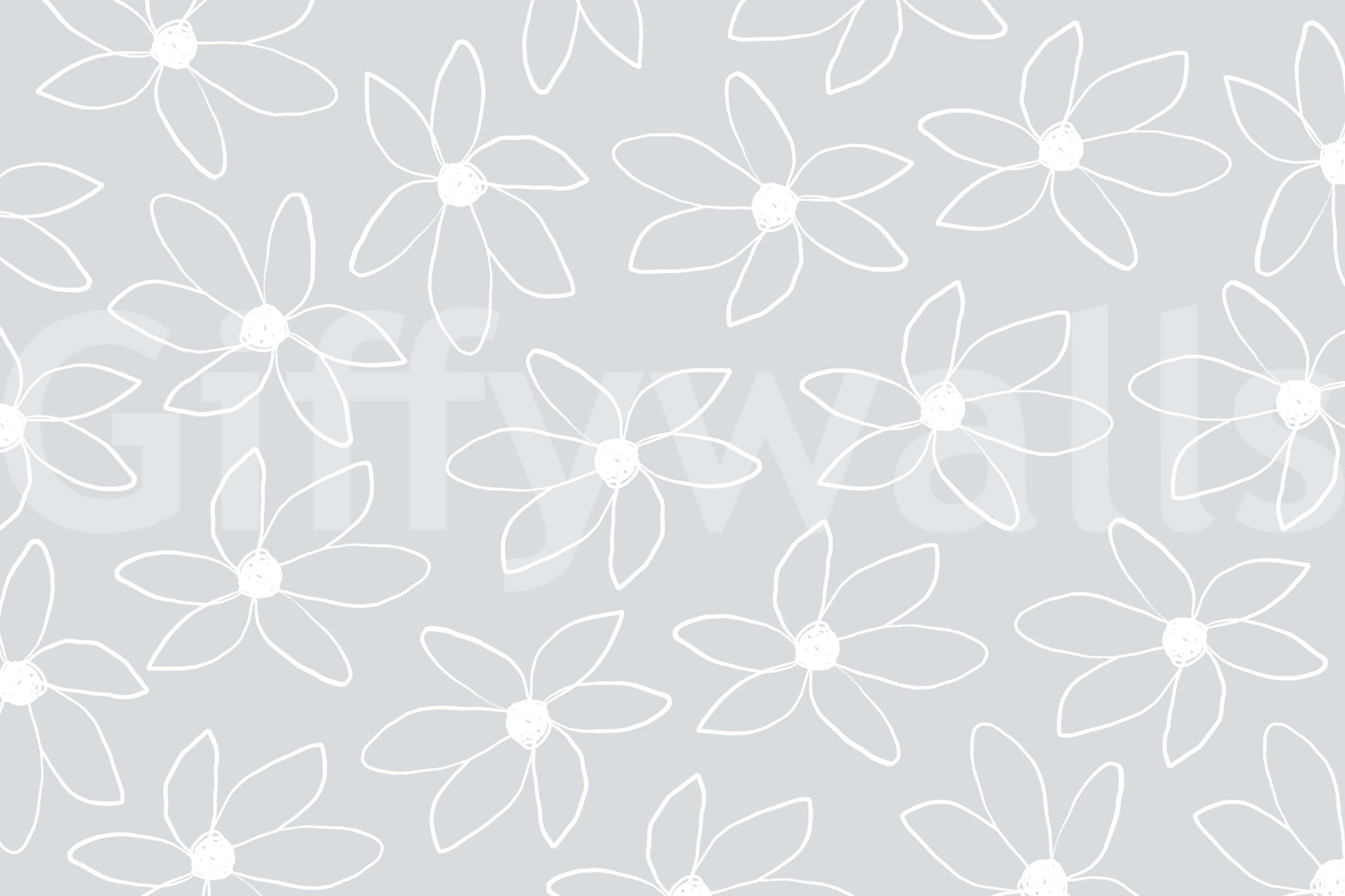 A high-quality serene flower wall mural for walls.

