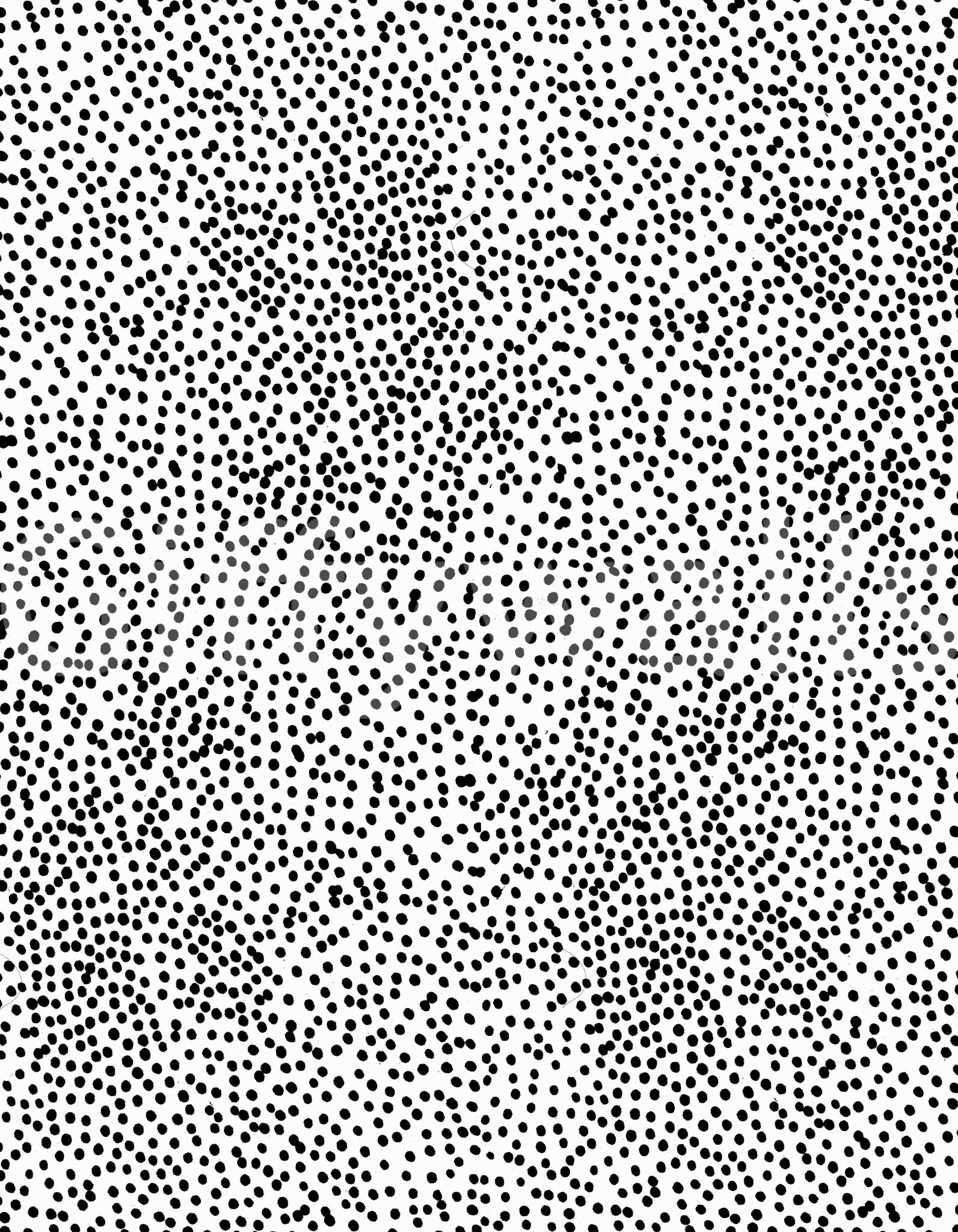 Minimalist geometric dot pattern in a bright living space mural.