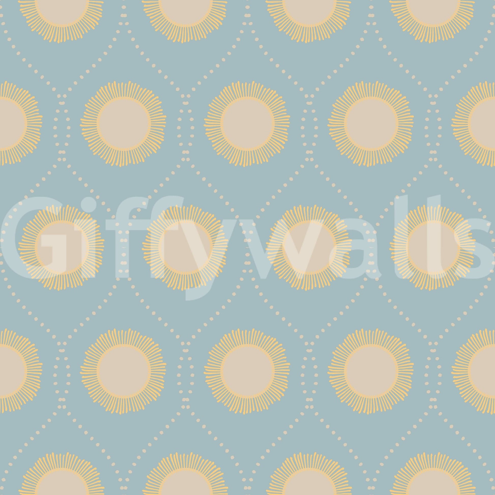 Contemporary geometric design of the Dotted Diamonds Wallpaper.