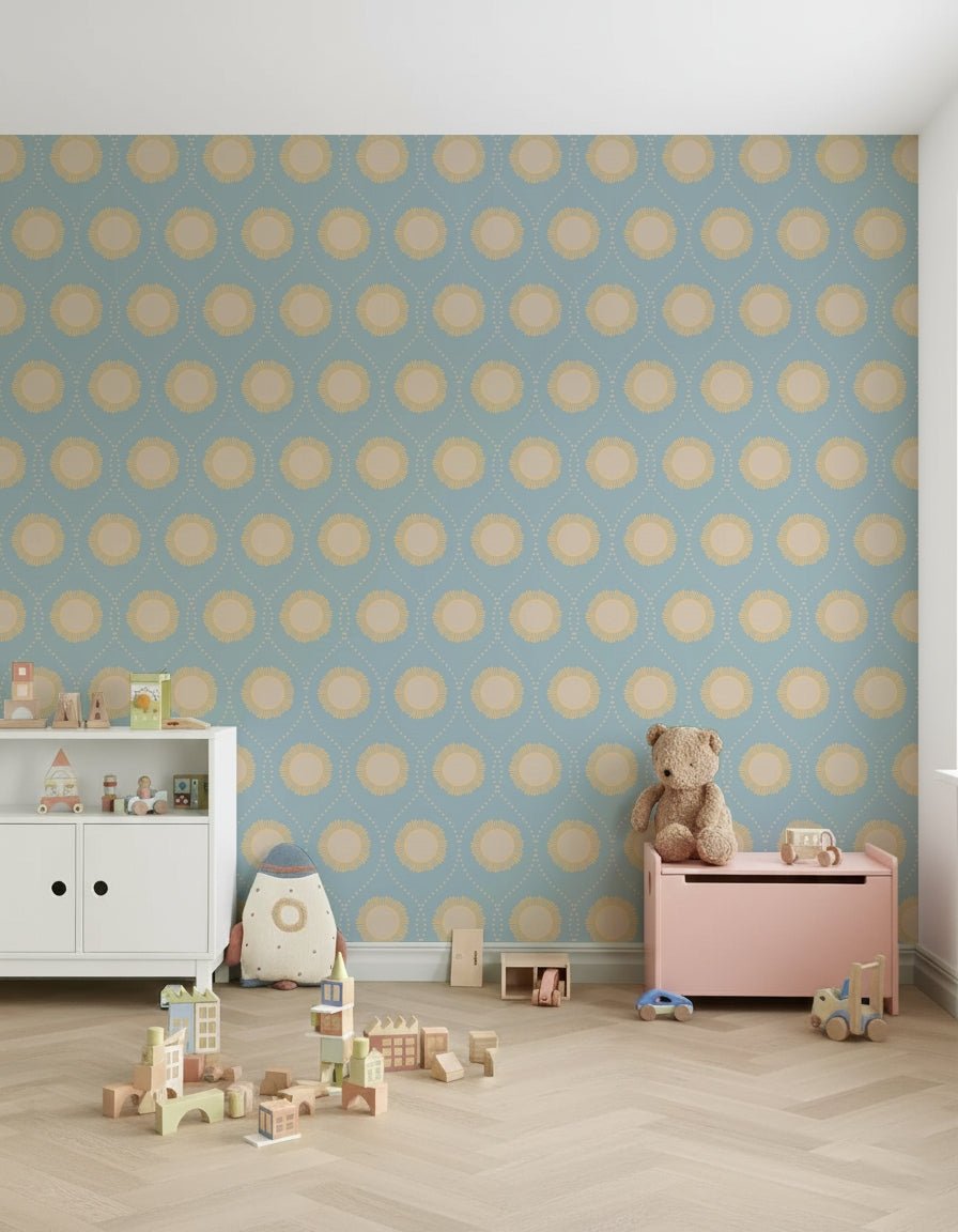 Simple dotted texture on the Dotted Diamonds Wallpaper design.