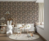 Textured Dove & Berry Delight pattern showcasing flying creatures., GD6994