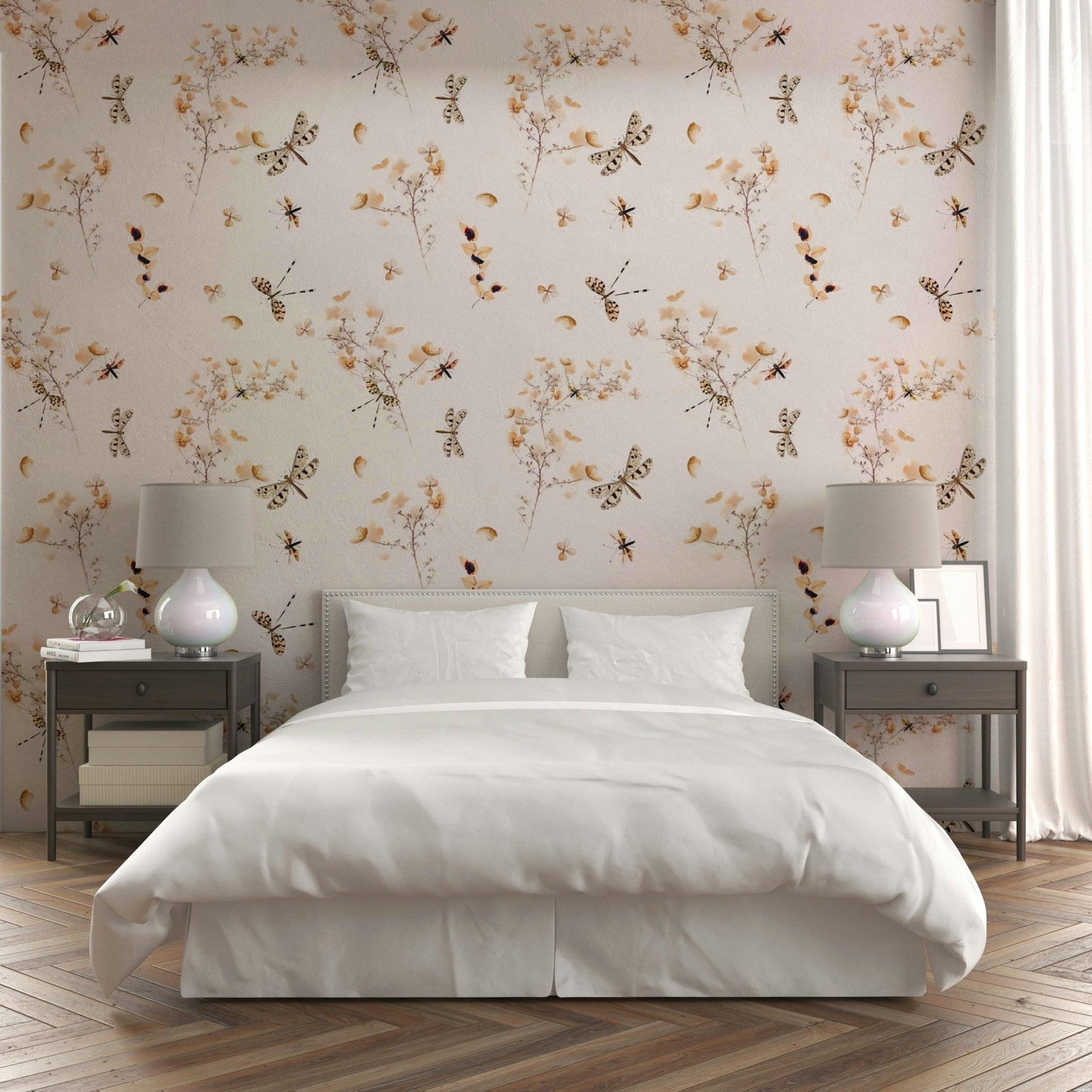 This wallpaper is suitable for a bedroom, a living room, or a serene study.

