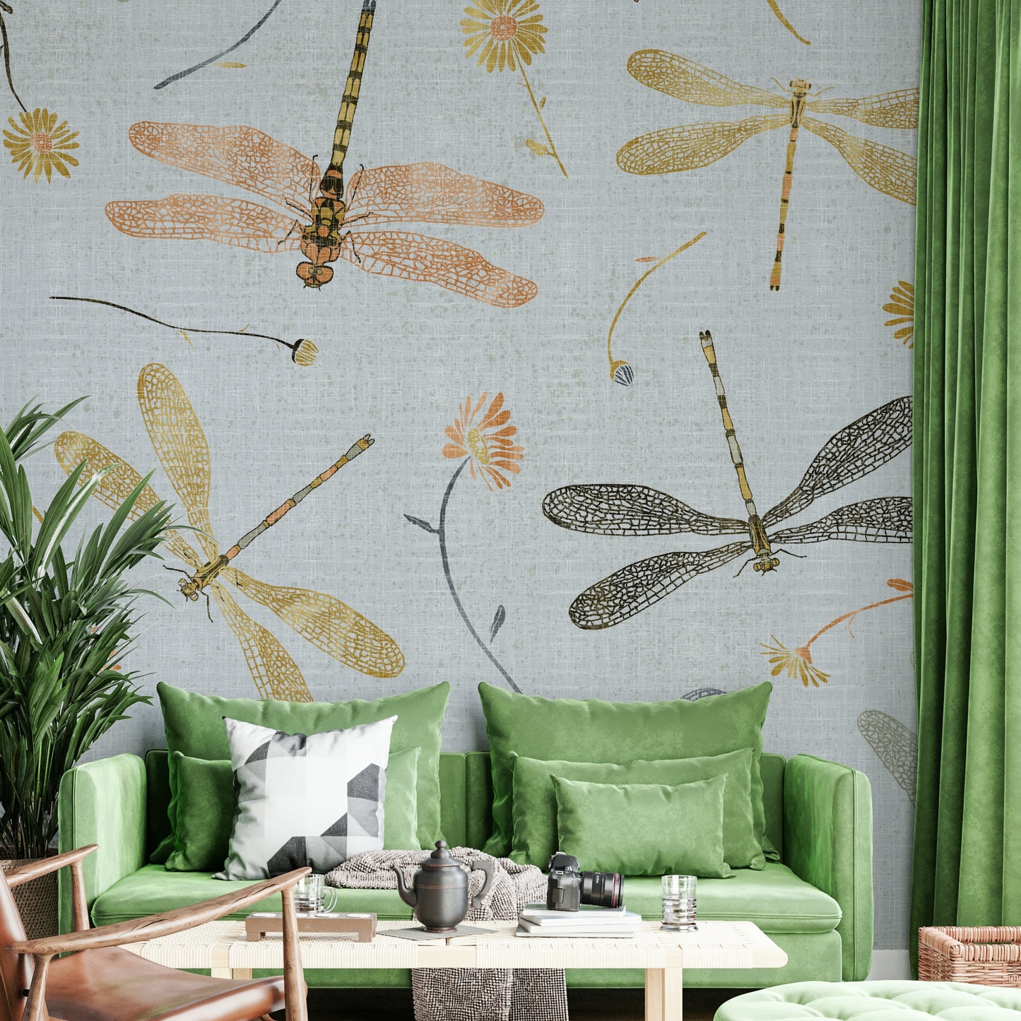 Serene nature wall mural
