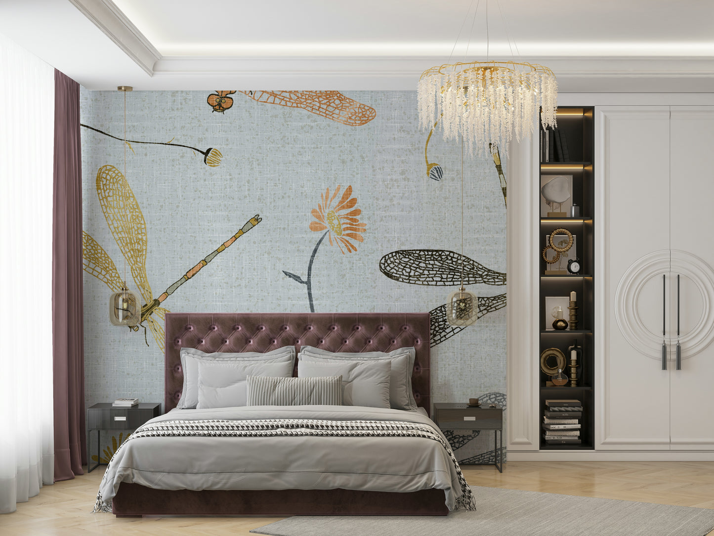 Durable rustic wall mural
