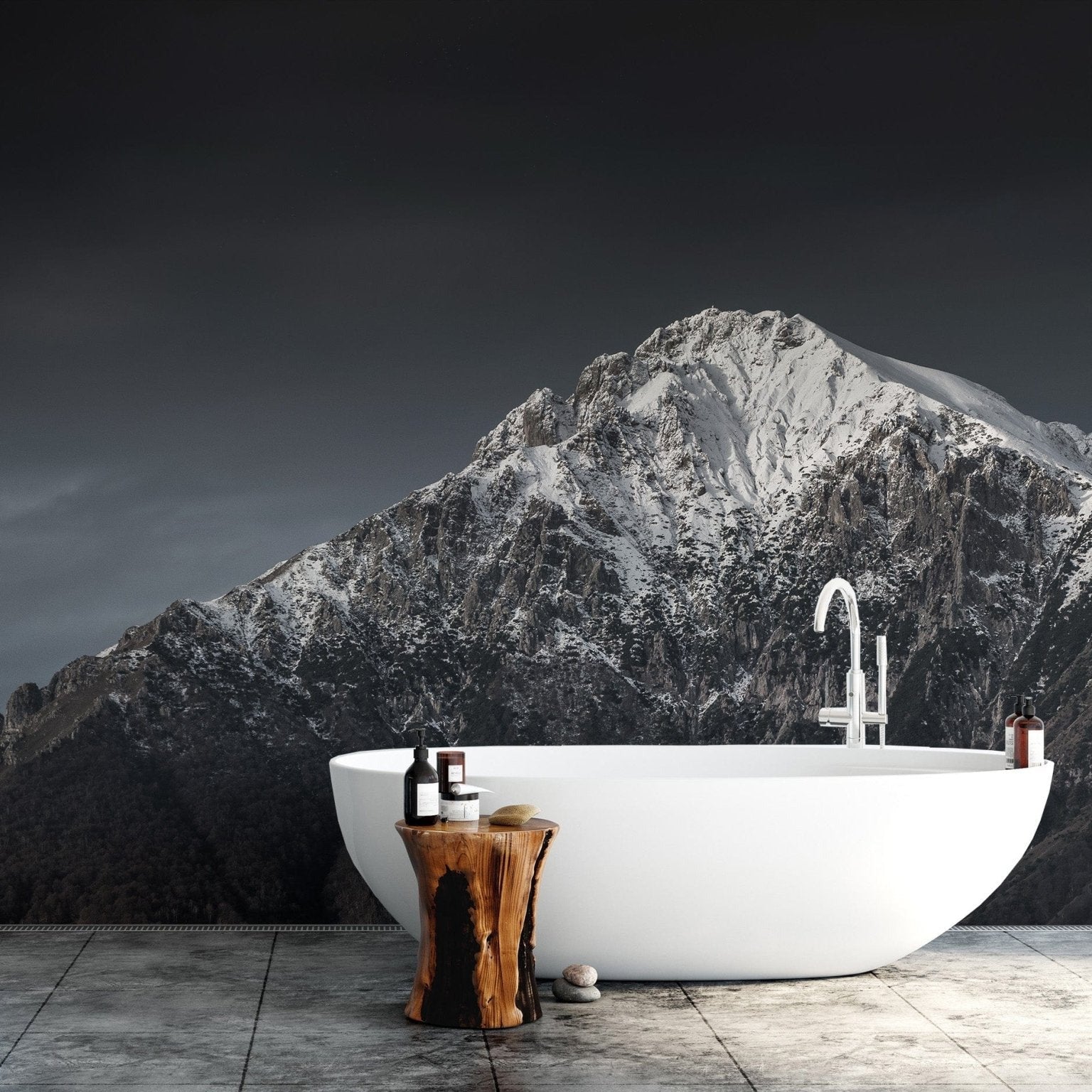Snowy mountain view wall decor B915

