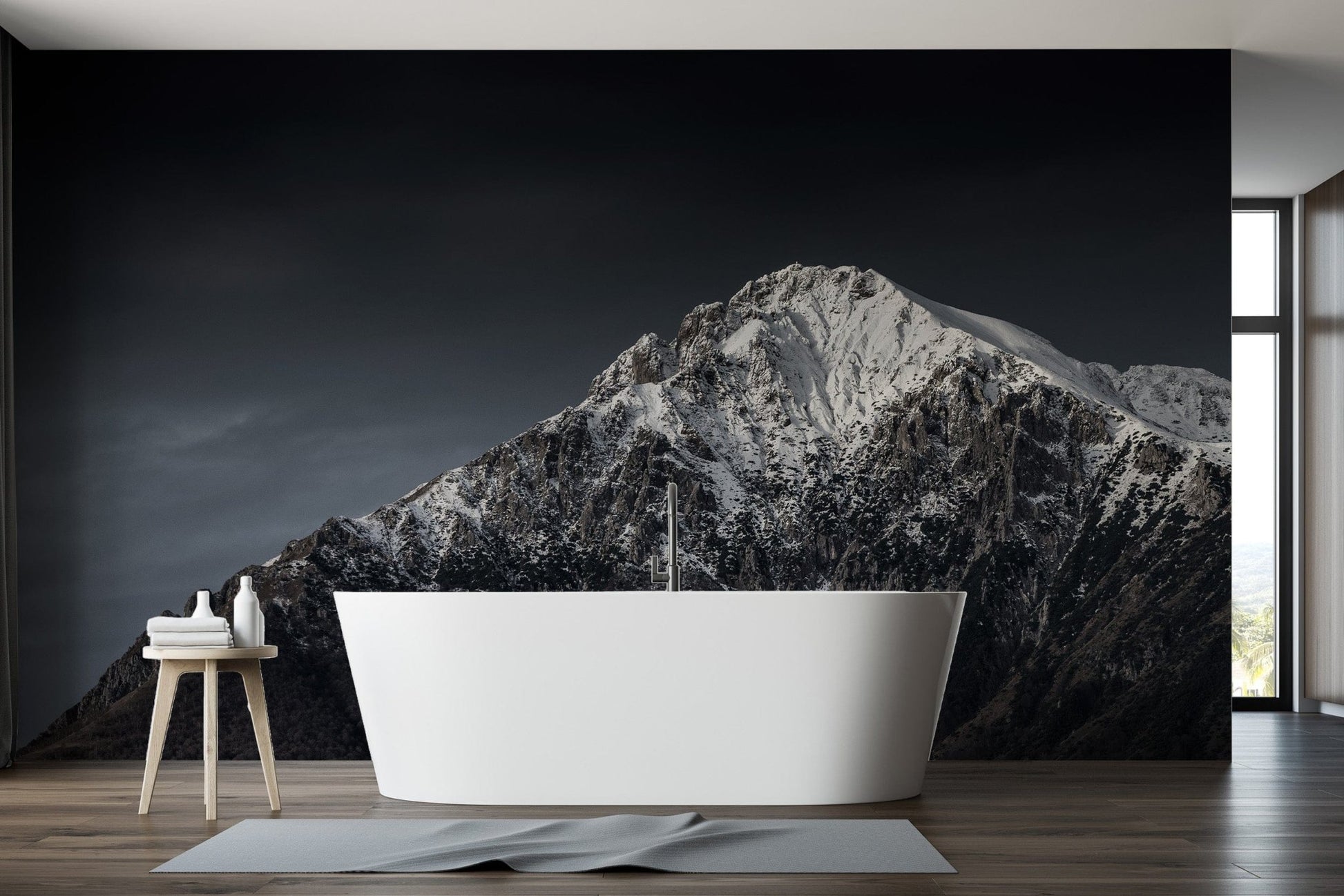 Dramatic alpine peaks wall mural B915