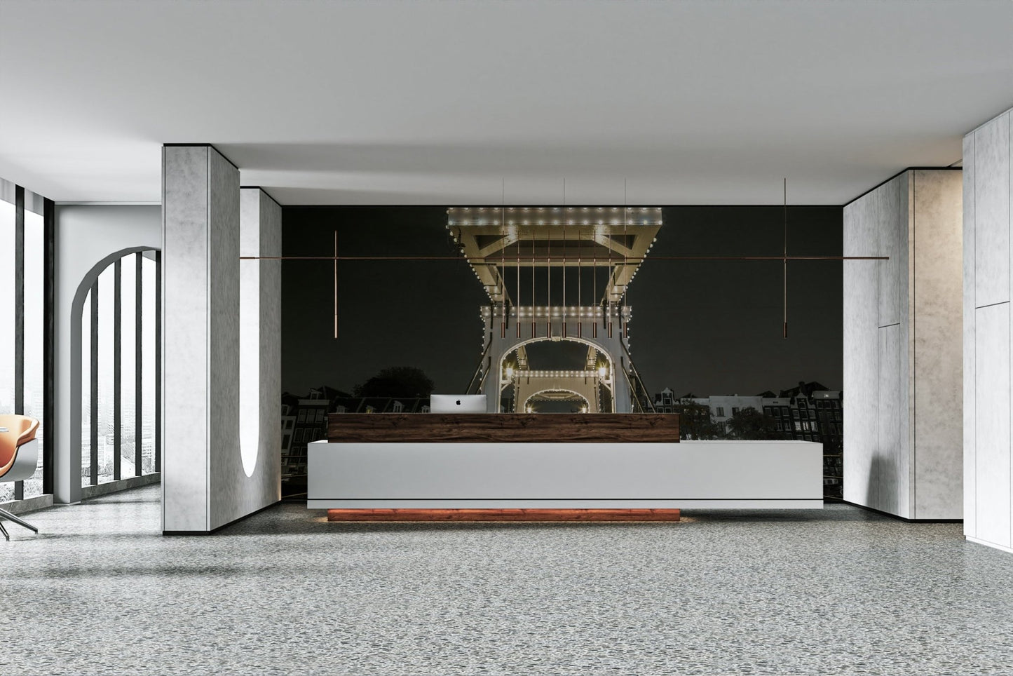 The architecture has a classic, timeless feel.

