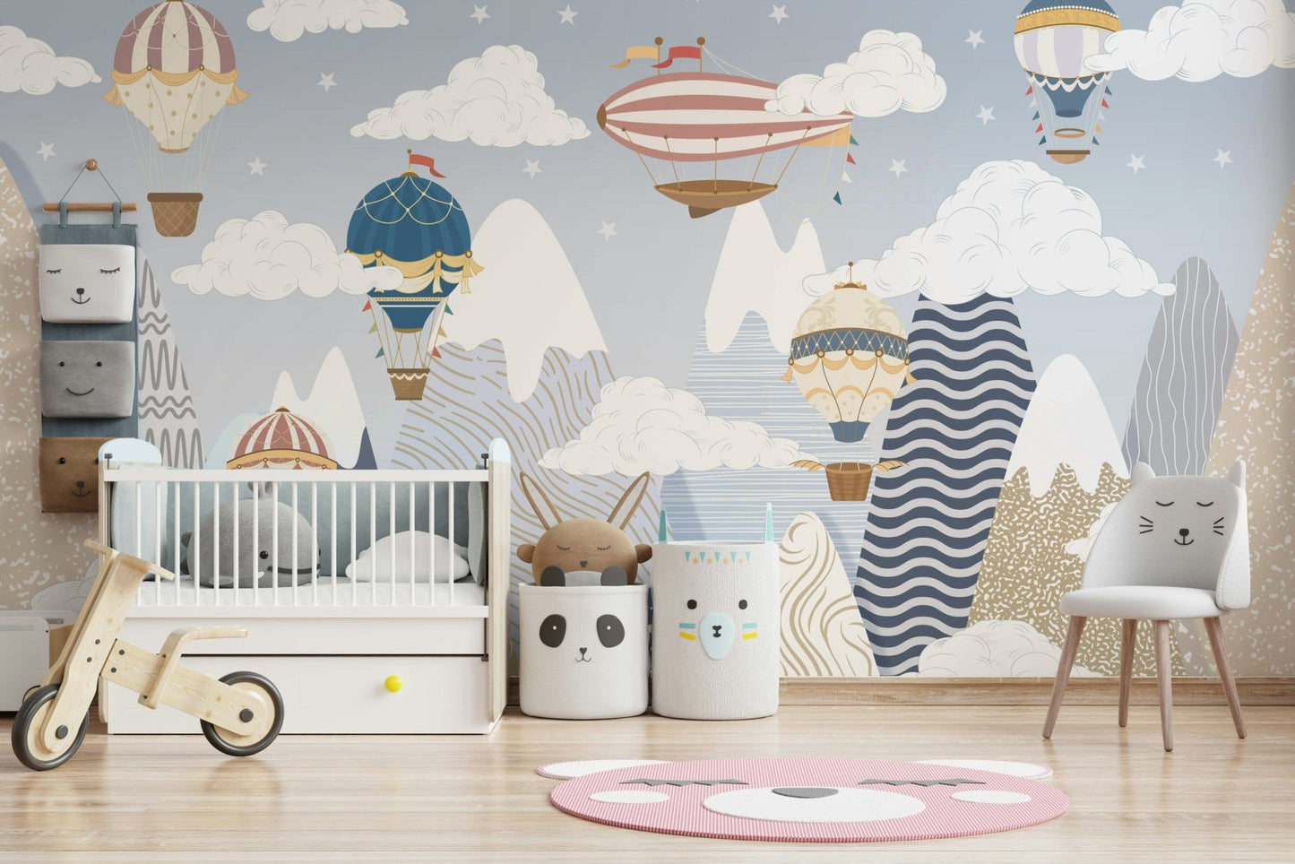 The balloons appear to be floating gently, not moving fast.

