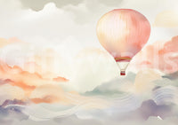 Elegant Balloon Ride Wall Mural for Soft, Dreamy Vibes

