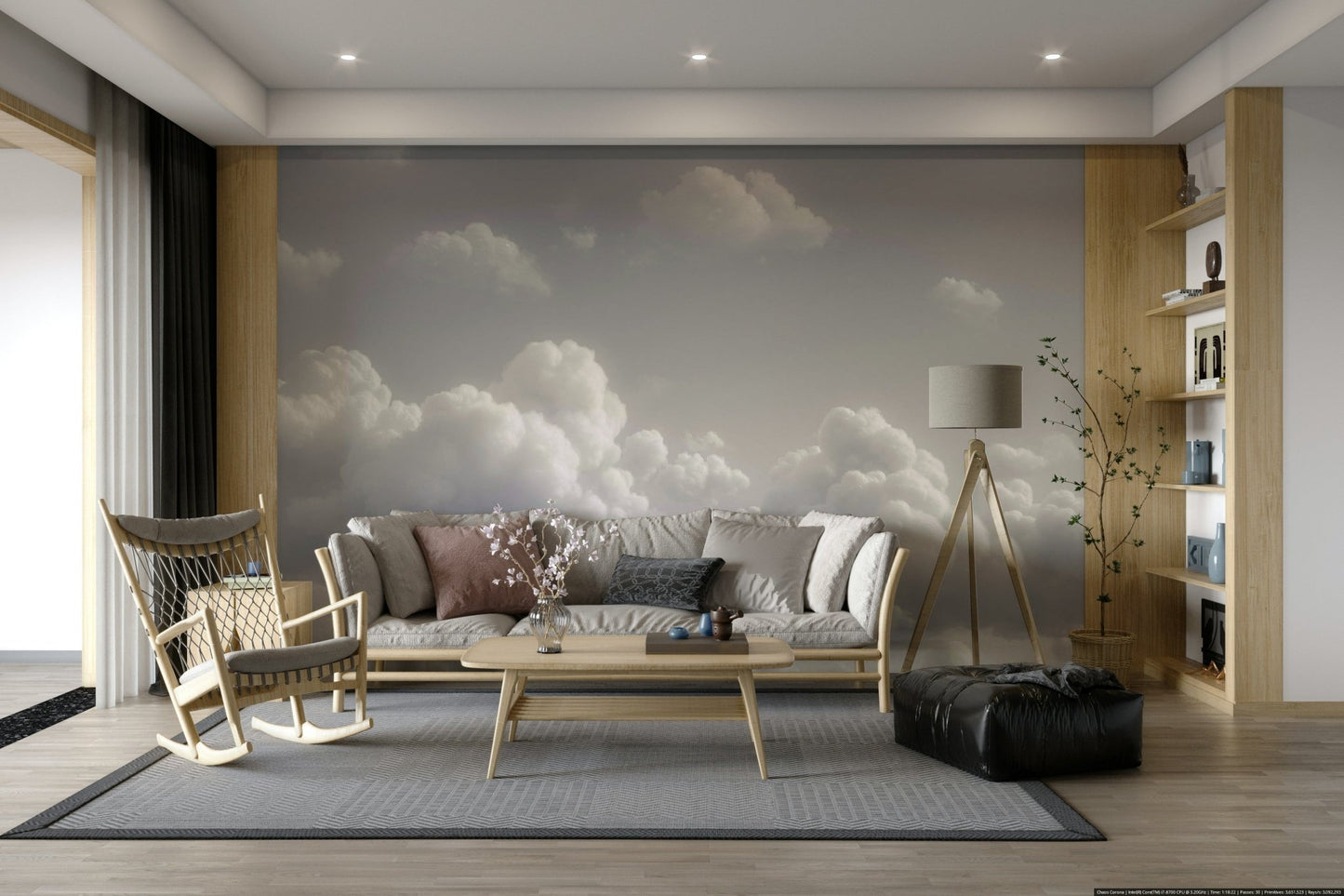 Dreamy Cloud Dancer Wall Mural