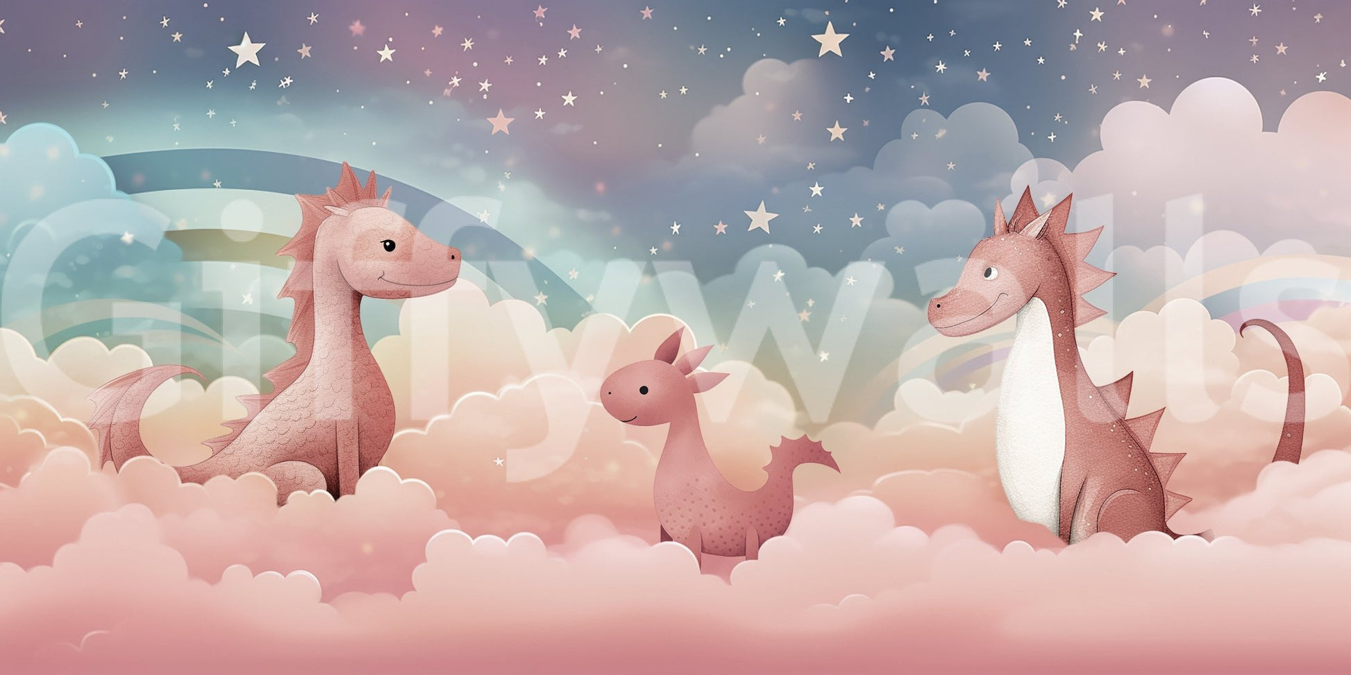 The design is non-realistic and interpretive.

