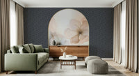 Dreamy Floral Archway Wall Mural creating a sense of dimension in a hallway., GD6330